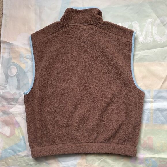 SO‎ Sherpa Vest Brown Full Zip Fleece Women's Juniors Size XS - Picture 6 of 6